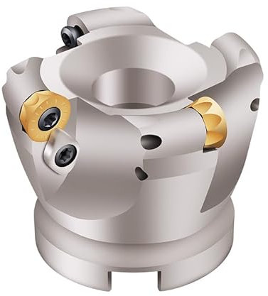 FSLMEIL 1pc EMRW 6R 50 63 80 100 Fräser Kopf Werkzeug Halter Planfräser Kopf for RPMT Hartmetall einfügen(EMRW 6R80-27-6T)