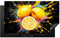 KitchenYeah© Herdabdeckplatte 90x52 cm Einteilig Induktionsmatte Küche Abdeckung Ceranfeld Herd Abdeckplatte Deko Vinyl Matte Aufrollbar Zitrone - Graffiti - Farbenfroh - Farbe - Modern