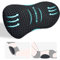YUGEVRA Lumbar Support Pillow for Lower Back Pain Relief – Ergonomic Streamline Memory Foam Cushion for Office Chair, Car Seat, Gaming, Recliner and Sleeping (Black)