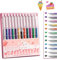 Viojrlly 12 Stück Glitzer Gelschreiber Set, Glitzerstifte Gel, Glitzer-Gelstift, Druckkugelschreiber Mehrfarbig 1.0 mm Gelschreiber für Tagebuch, Malen, Zeichnen, Skizzieren, Basteln, Kritzeln