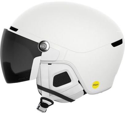 POC Obex Visor, Cascos de esquí Unisex, para Adultos, Color Blanco hidrógeno/claridad, Universal, Sunny/Grey, M-L (55-58 cm)