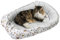 Medi Partners Katzenbett Hundebett 75x60x10cm Katzenschlafplatz Kleine Mittelgroße Hunde Kissen Kuschelbett Katzen Nest