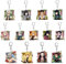 FEIDIAO Ghost Killing Porte-clés Kamado Tanjirou Acrylique Clé Pendentif Tokitou Muichirou Chibi Figurine Porte-clés Décor De Sac Accessoires 13pcs