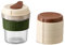TSMORY Taza de café frío resistente, moldes integrados para cubitos de hielo, aptos para lavavajillas, base antideslizante, frascos de café para viajeros