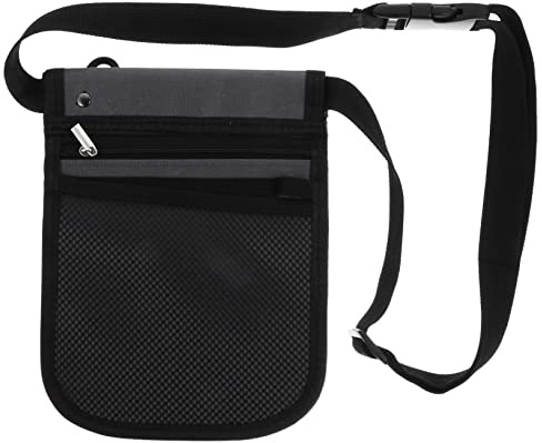 VICASKY Medizinische Gürteltasche Aus Oxford Stoff Schultertasche Umhängetasche Vielseitiger Taschen Organizer Für Pflegepersonal Graue Aufbewahrungstasche Für Arbeit Reisen
