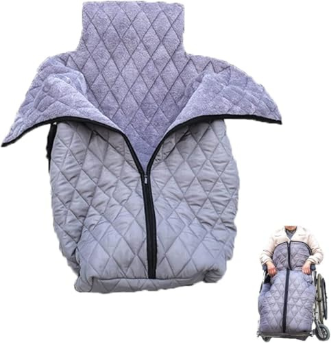 HUTRADE Rollstuhl Fußsack Für Erwachsene, Rollstuhl Wärmer-Abdeckung Für Den Unterkörper Schlupfsack Für Rollstuhlfahrer Rollstuhldecke Winter Erwachsen Rollstuhl Zubehör