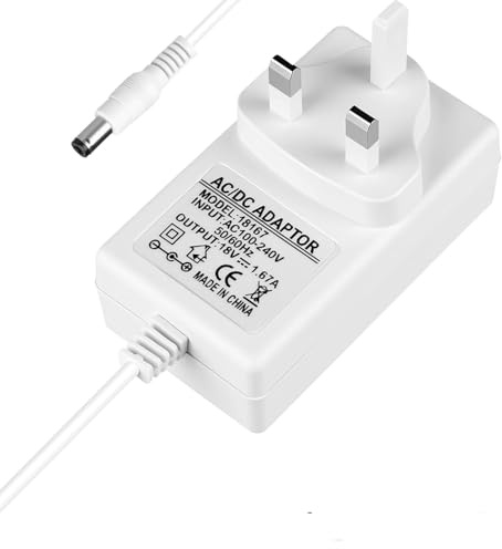 30W Power Adapter for Echo Show 8 power adapter 18V 1.67A for echo 10/15/21, Echo Plus (2nd Gen), Echo Show (2nd Gen) Echo (3rd/4th Gen), Charger Safe Replacement 2M Cable