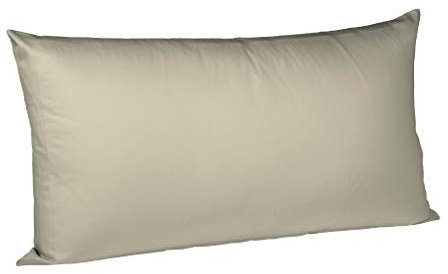 fleuresse 9200 Colours Interlock Jersey Kissenbezug aus 100% Baumwolle, Oekotex Standard 100, 40 x 80 cm, Taupe