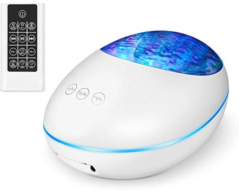 Sternenhimmel-Projektor, Nachtlicht für Kinder, Projektor, Sterne, Lampe, Ocean , LED, Lampe, Bluetooth, Mood, Projektor mit 8 Aurora-Effekten, Fernbedienung, Lautsprecher, für