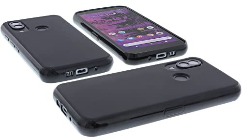foto-kontor Funda Compatible con Cat S62 Pro Protectora de Goma TPU para móvil Negra