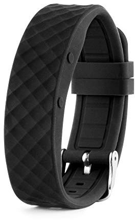 TabTime Reloj con alarma de vibración, correas de repuesto, reloj no incluido, Negro , Large, Deporte