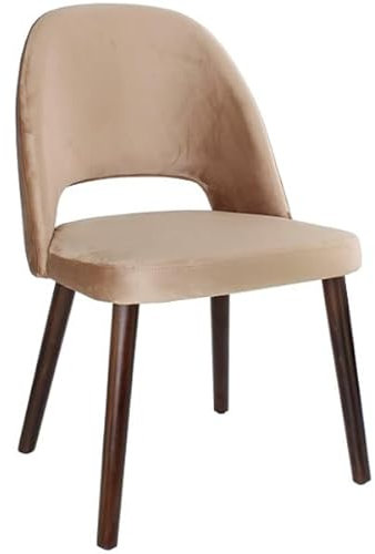 pemora Schalenstuhl Polsterstuhl Esszimmerstuhl Bistrostuhl Sessel Designer-Stuhl Selma im Retro-Stil Taupe