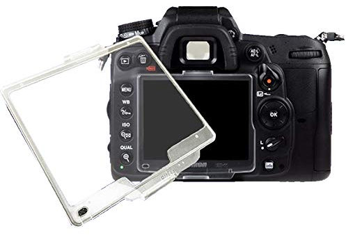 D200 - Custodia protettiva per schermo LCD per fotocamera Nikon D200 SLR, FANZR trasparente in ABS, sostituzione, BM-6 (confezione da 2)