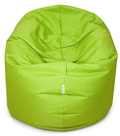 Royal Schneider Sitzsack Sitzkissen Bean Bag Gamer Kissen Sessel NEU Verschiedene Varianten, Grüner Apfel - 300-19, 100cm Durchmesser (300 Liter)