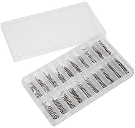 Werkzeugset Für Uhrenreparatur, Rohrreibungsstifte Druckleisten Stifte Nietenden Schraubensortiment Für Uhrenarmband 7mm–26mm Mit Aufbewahrungsbox Für Festes Armband