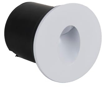 LEDKIA LIGHTING LED-Wandeinbauleuchte Rund Weiß Adam 3000K Warmweiß