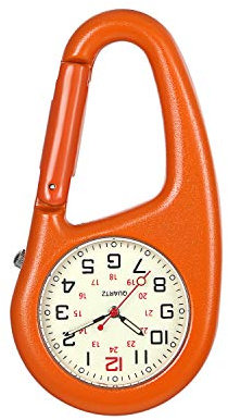 Avaner Taschenuhr mit Karabiner Unisex FOB Analog Quarzwerk Krankenschwesteruhr für Klettern Sport