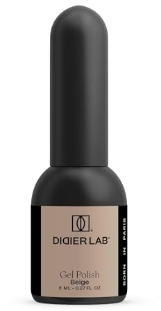 DIDIER LAB Premium Gel Nail Polish Studios Beige – TPO-Free UV LED Colour – Long-Lasting High Gloss Finish – Rich Pigmentation with Easy Application – Chip Resistant Soak-Off – 8ml