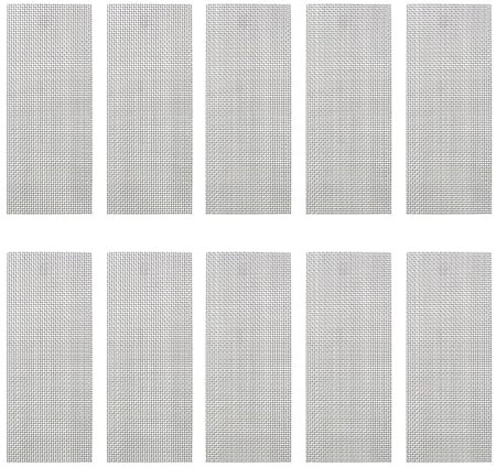 DONGKER 10PCS Aquarium Fish Tank Wire Mesh Pad Moss Net, Stainless Steel Decorative Aquatic Wire Mesh Pad Moss Net for Aquarium Fish Tank