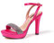 QUEEN HELENA Sandalias Elegantes con Tacón y Plataforma Banda con Strass Mujer S2812, fucsia, 39 EU