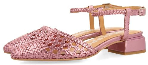 Ballerines en Cuir TRESSÉ Rose pour Femme Mineo