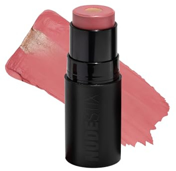 NUDESTIX Nudies Matte + Glow Core Blush Stick Sunset Gold – Creme Rouge mit Glow Core – Luminous & Matt, Pflege mit Ceramiden & Peptiden – Für Wangen, Augen & Lippen 7g