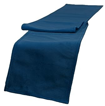 beties Samt&Sonders Tischband ca. 18x140 cm dekorativer Jeansnaht, aus deutschem Unternehmen in hochwertiger Qualität, Farbe: Admiral-blau