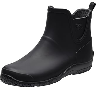 Realpaks Women's Short Rain Boots BG 8/2 - Botas de lluvia para mujer - Botines de mujer - Botas cortas de goma para mujer