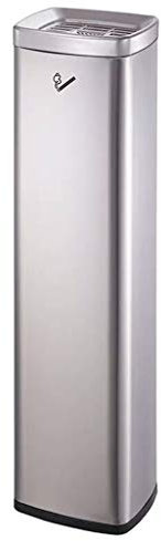 Cendrier extérieur Poubelles intérieures et extérieures Poubelle extérieure en acier inoxydable sur pied Cendrier à cigarettes Support de cendrier sur pied, Poubelle en métal Cendrier à ciga