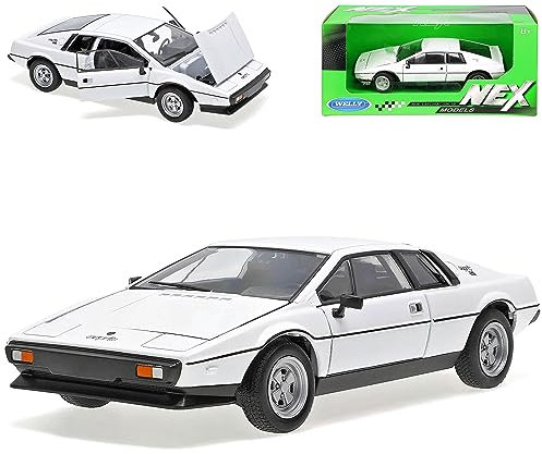 Welly Lotus Esprit S2 Type 79 Coupe Weiss Bekannt aus 007 J. Bond 1/24 Modell Auto