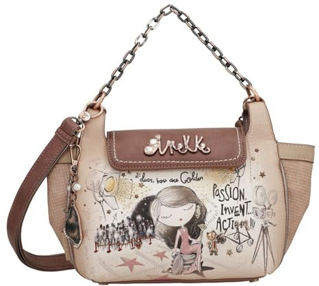 Anekke Umhängetasche Handtasche Hollywood Crossbody Bag With Metal Handle Multicolor mehrfarbig