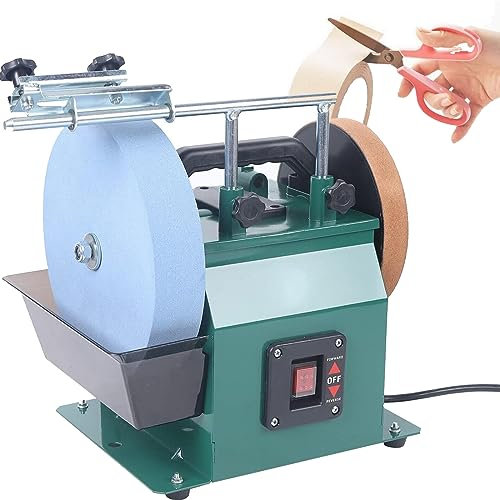 SOYPAX Water-Cooled Knives Sharpening System - Electric Wet Stone Grinder, Compact Water Cooled Sharpening System for Knives and Edge Tools