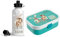 wolga-kreativ Personalisiertes Set Mepal Campus Kinder Lunchdose und Kinderflasche Pferd Junge Mädchen Lunchbox mit Fächern und Unterteilung Schule und Kindergarten