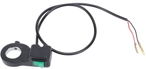 Lenker-Lichtschalter, 22 Mm, 2-Draht-Druckknopf, Ein-Aus-Lichtschalter für Motorrad, Fahrrad, ATV, UTV, Roller