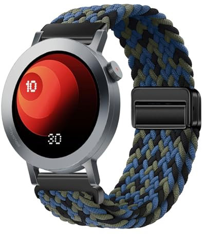 HYSDFFG Nylon Armband für CMF by Nothing Watch Pro 2 Magnetische Armband, Nylon Dehnbar Geflochtenes Band mit Magnetische Schließe Entworfen Kompatibel mit CMF by Nothing Watch Pro 2 (15)