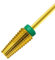5 in 1 Professional Carbide Nail Drill Bit Remove Acrylic Gels Nail Remaining Polishing Uneven Nail Surface 3/32 inch Shank Two Way Rotate Cuticle Manicure Pedicure Home Salon Tools (Gold Coarse)