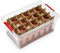 Kreher X-Mas Aufbewahrungsbox 40 Liter für Christbaumkugeln, Adventsschmuck, Weihnachtsdekoration. Mit praktischen Einteilern für ca. 30 Kugeln. Transparent mit rotem Deckel. (2)