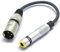 EuAcesry Cavo XLR, Microfono XLR Maschio Cable a Jack 6.3mm Stereo Femmina Adattatore Connettore per Microfono a Jack 6.3 TRS Audio Cavo Registratore, Amplificatore 0.3 M