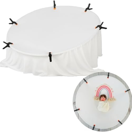 Kate Fotografie-Requisite für Neugeborene, aus Edelstahl, mit 6 Klemmen für | Neugeborene Sitzsack Fotografie Requisiten Edelstahl Ständer für Baby mit 6 Klemmen (kein Füllstoff, kein Tuch)