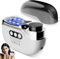 Upgraded 4 in 1 Electric Nail Clippers, 3 Speeds Electric Nail Clipper,Rechargeable with LED Light & Clip Storage Electric Nail Trimmer,