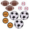 12 PCs/Football Iron Auf Patches Fußball Bestickte Patches Nähen Sie Applikationen Für Jeansrock