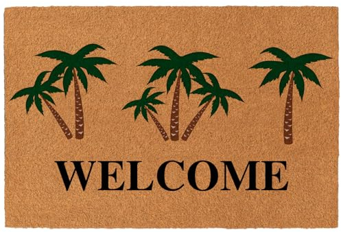 Nialnant Natural Coco Coir Welcome Mats for Front Door Mat Indoor Entrance