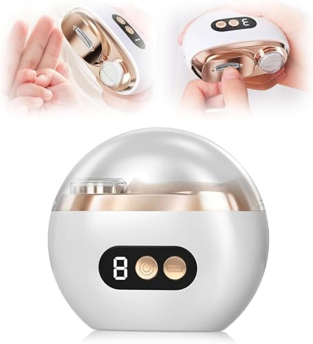 Coupe Ongle Électrique 3 en 1, Coupe Ongles Électrique | Pieds et Mains avec LED, Lime Intégrée pour Ongles Durs et Épais, Silencieux et Sans Douleur pour Adulte et Senior