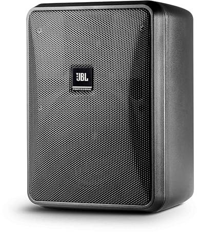 JBL Professional Control 25-1L Kompakter 8-Ohm Indoor/Outdoor Hintergrund-/Vordergrundlautsprecher, schwarz, paarweise verkauft