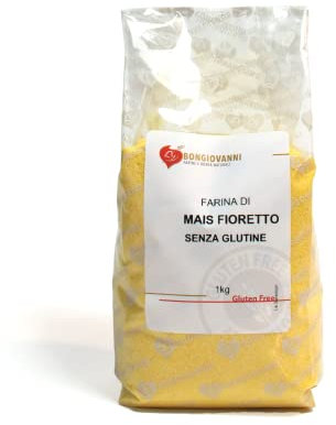 BONGIOVANNI FARINE E BONTA' NATURALI Farina Di Mais Fioretto Senza Glutine, 1 kg