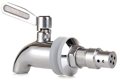 Mary´s Kitchen tools Edelstahlzapfhahn für Getränkespender | | Zapfhahn | Ersatzzapfhahn | 304 Edelstahl | Drehzapfhahn | Bierhahn | 16mm