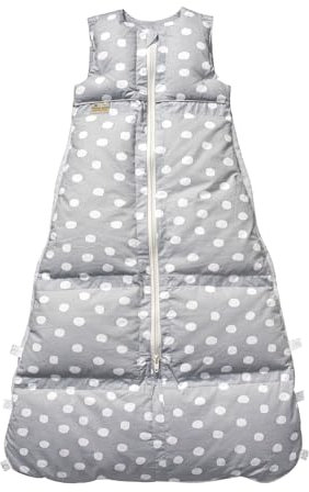 Set ARO Artländer Daunenschlafsack mit Stoffwindel Blaubär/Winterschlafsack längenverstellbar/Baby-Schlafsack mit Premiumdaunen