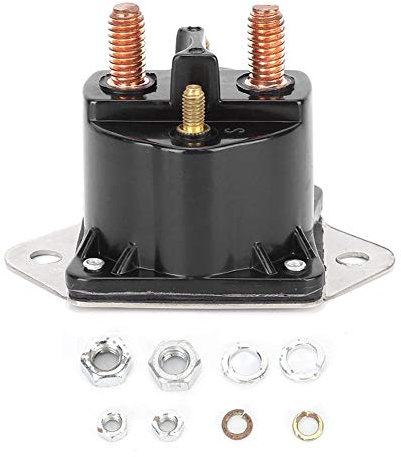 Aramox Relé de solenoide de cabrestante, 72631 12V Reemplazo de relé de solenoide de Control de cabrestante 4 terminales