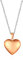 JewelryWe Personalisierte Schmuck Edelstahl Foto Medaillon zum Öffnen Herzanhänger Photo Bilder Amulett Poliert Halskette Kette mit Herz Anhänger für Damen Mädchen, Rosegold - Kostenlos Gravur