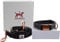 Liebes-Flausch Hundeleine + Hundehalsband im Set | Elegant - Verstellbar - Lederoptik - (40-66cm)